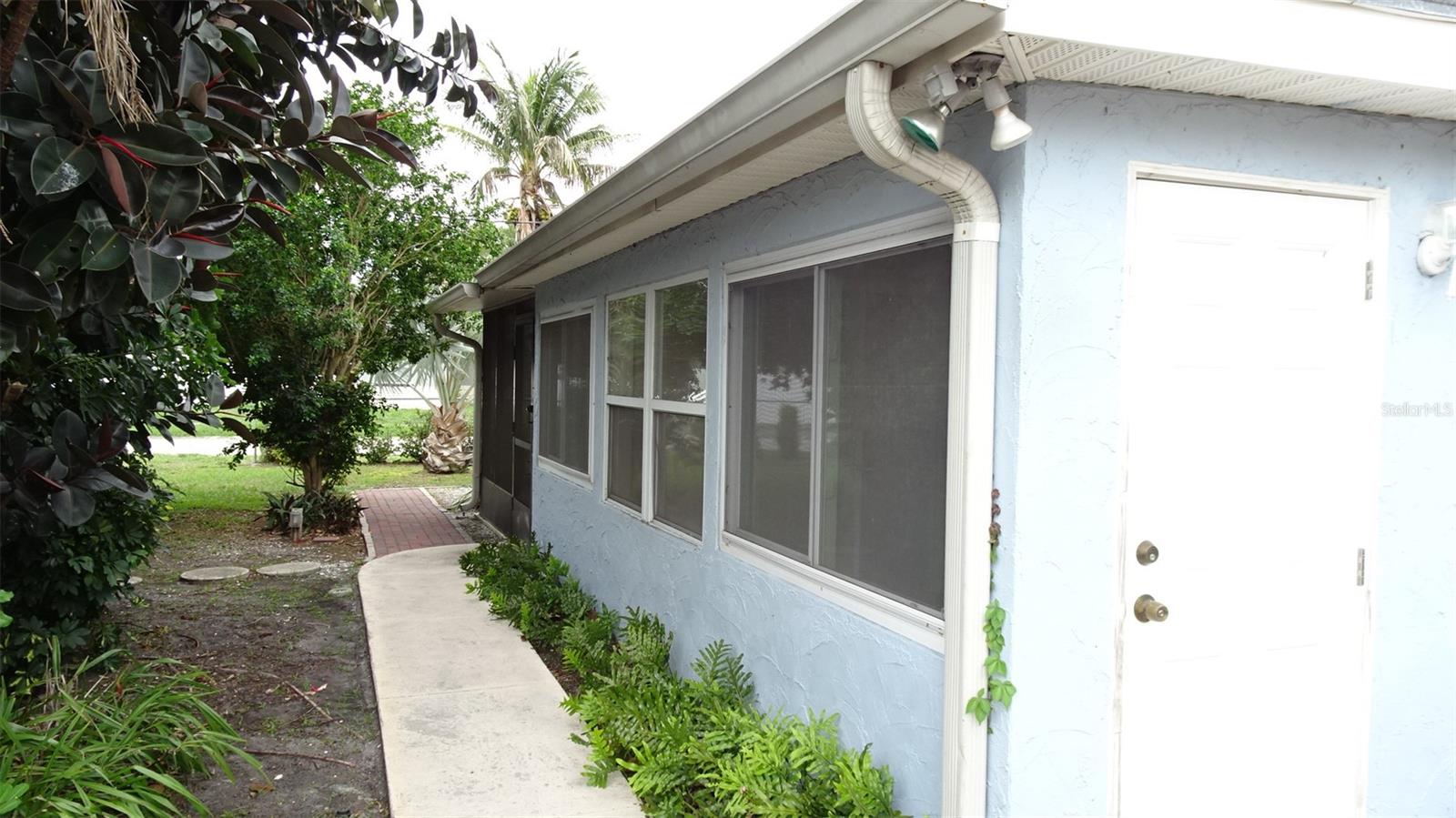 Rear of house.