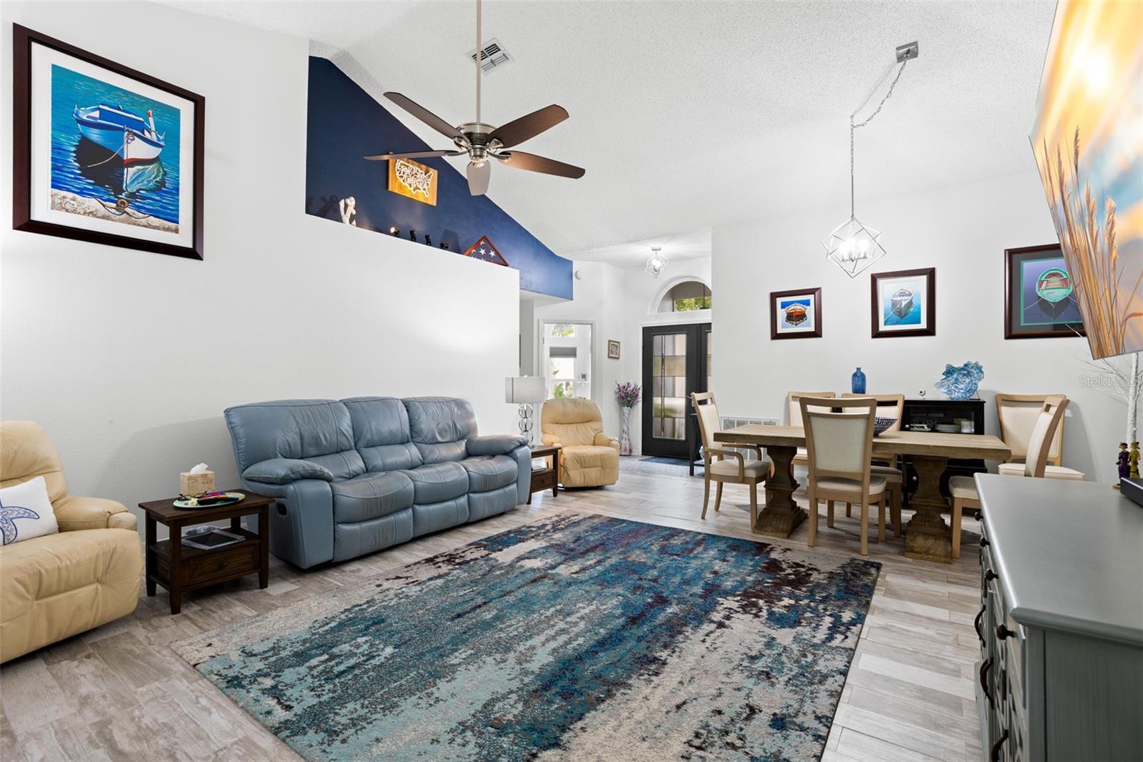 Living Room and Dining Room