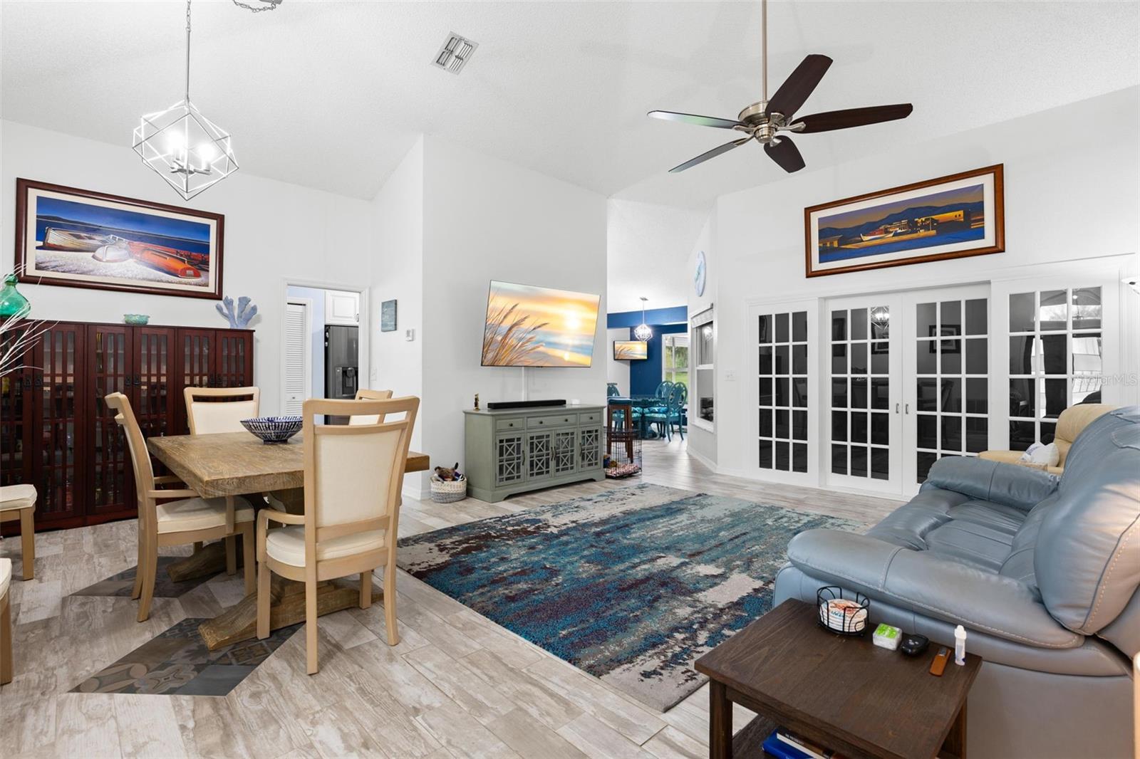 Living Room and Dining Room