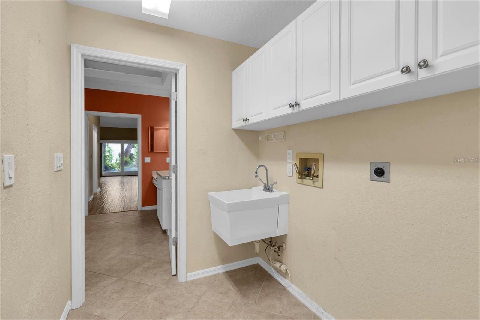 inside laundry room