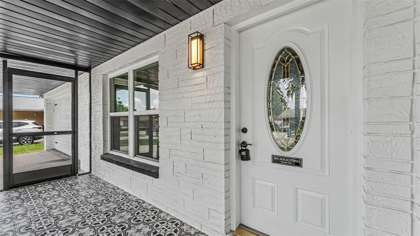 Screened in front porch