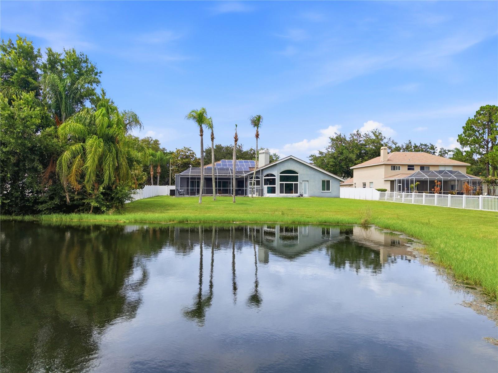 View from the rear of the property