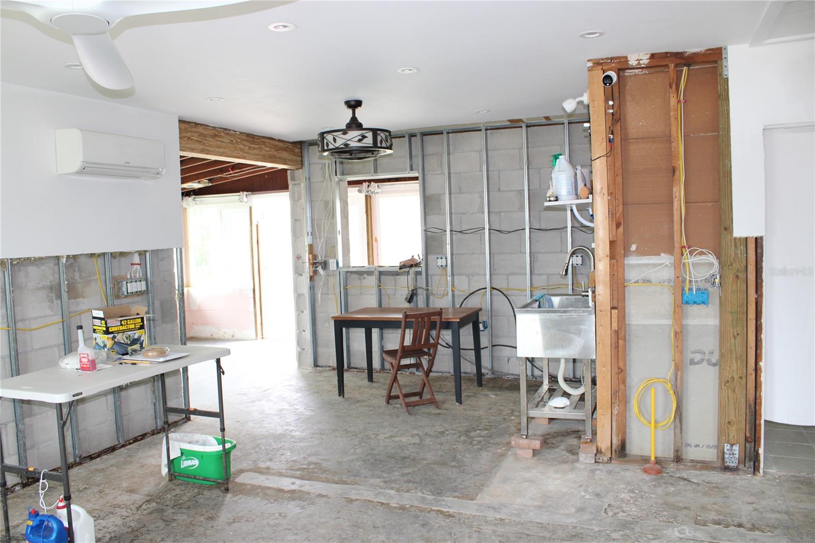 Living room and kitchen