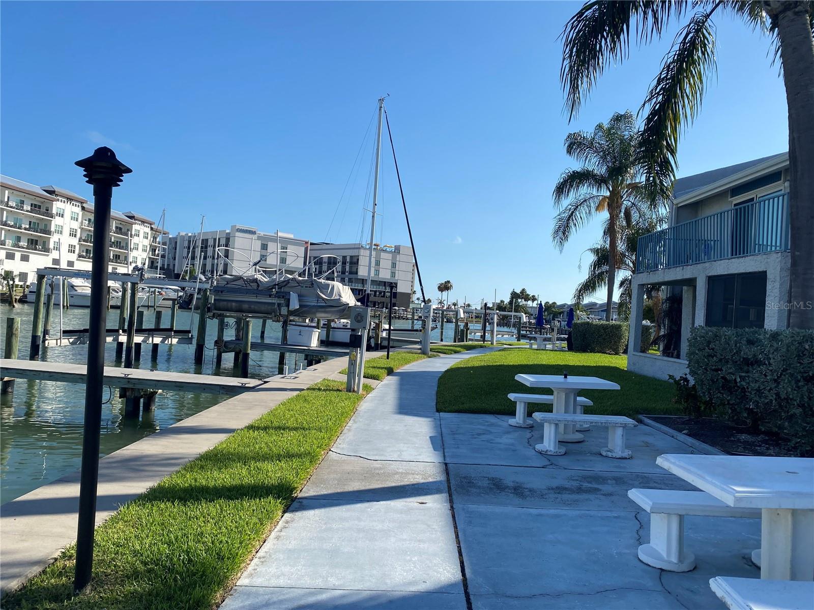 Walkway around the community