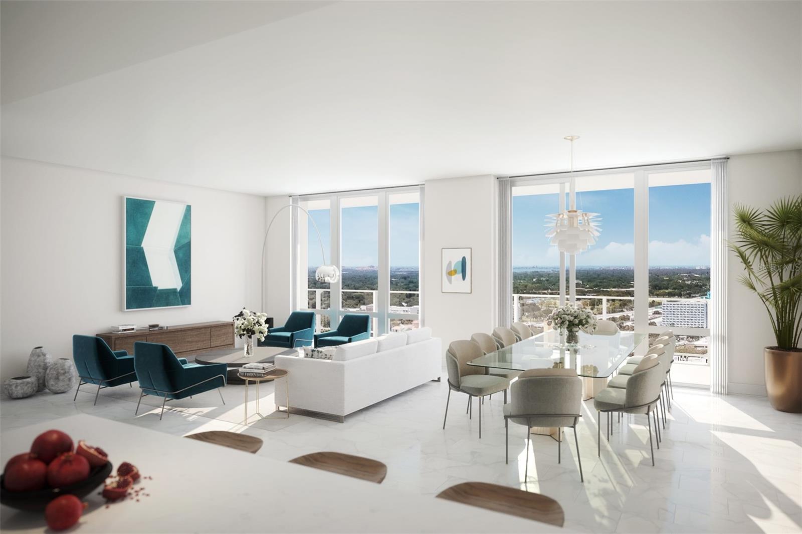 Living Room & Dining Room