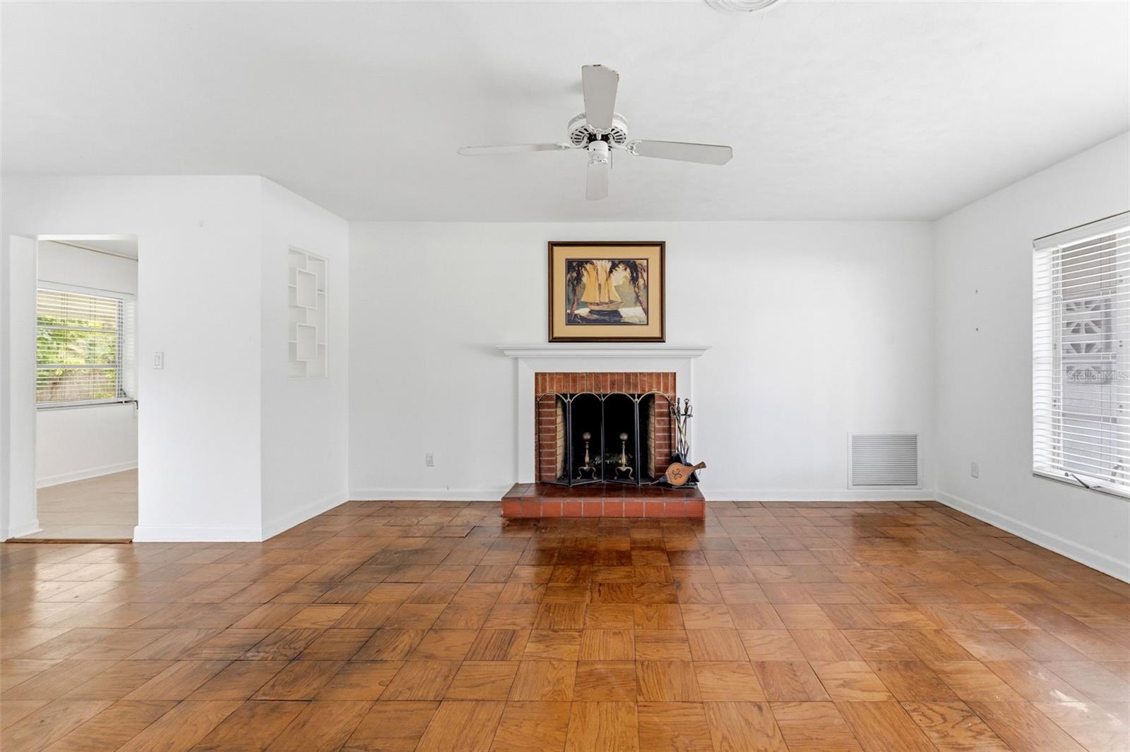 Living Room with Fireplace
