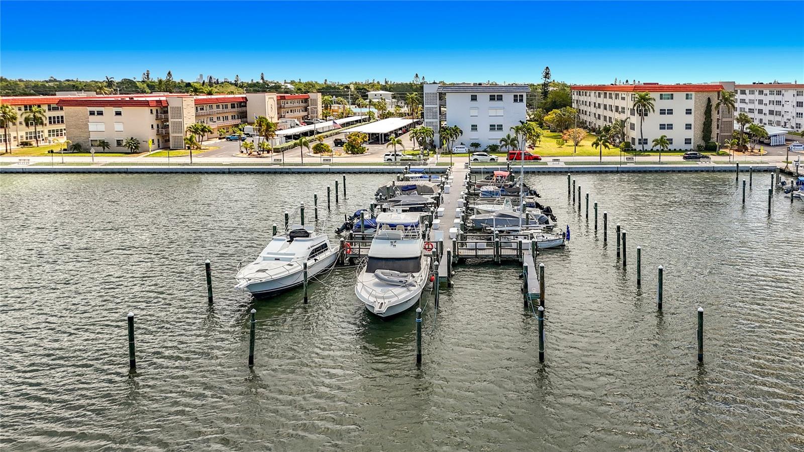 Docks in front of building