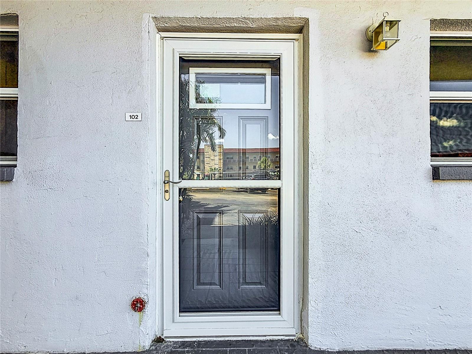 new impact door and new storm door