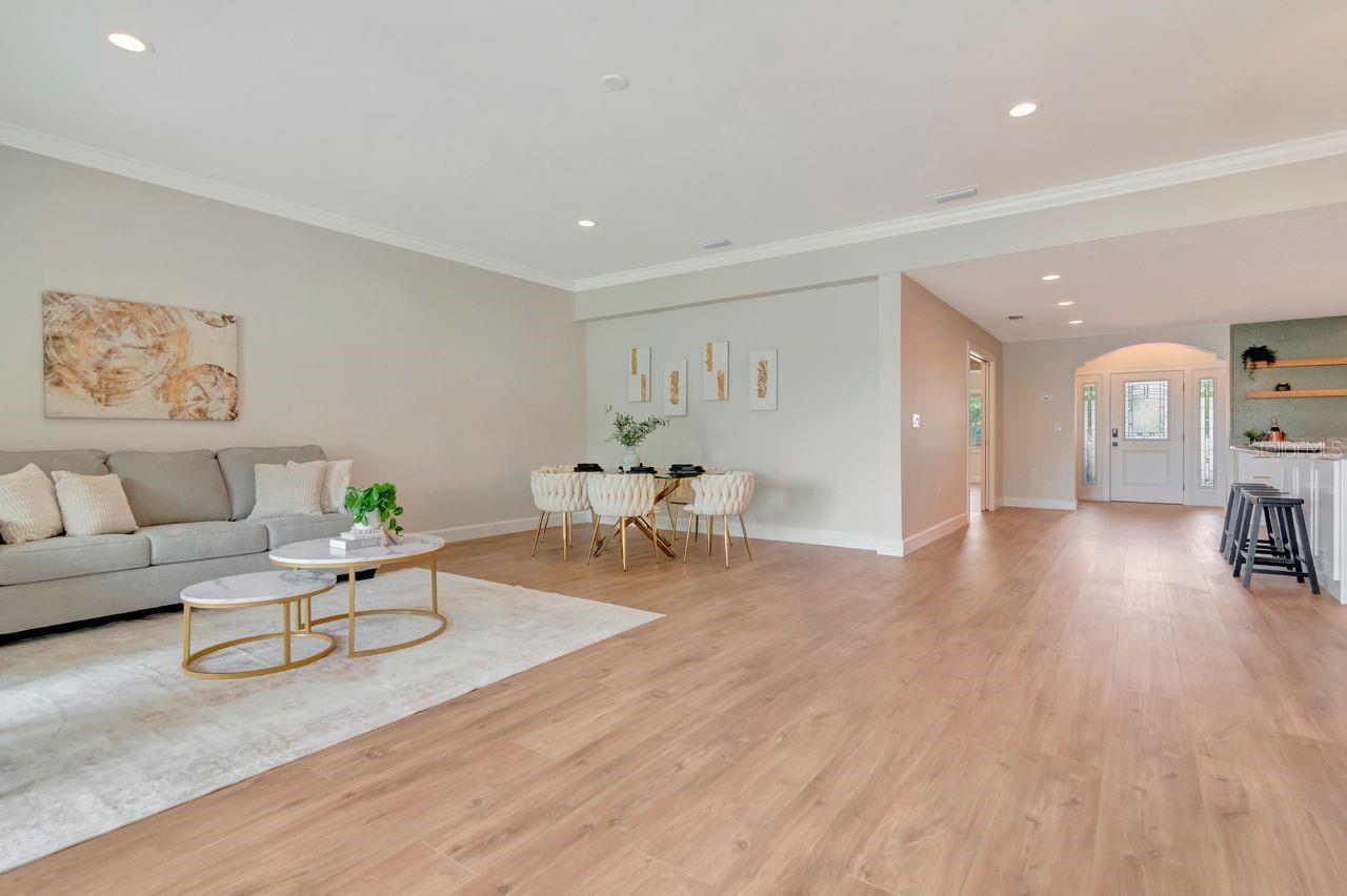 luxury vinyl plank flooring throughout