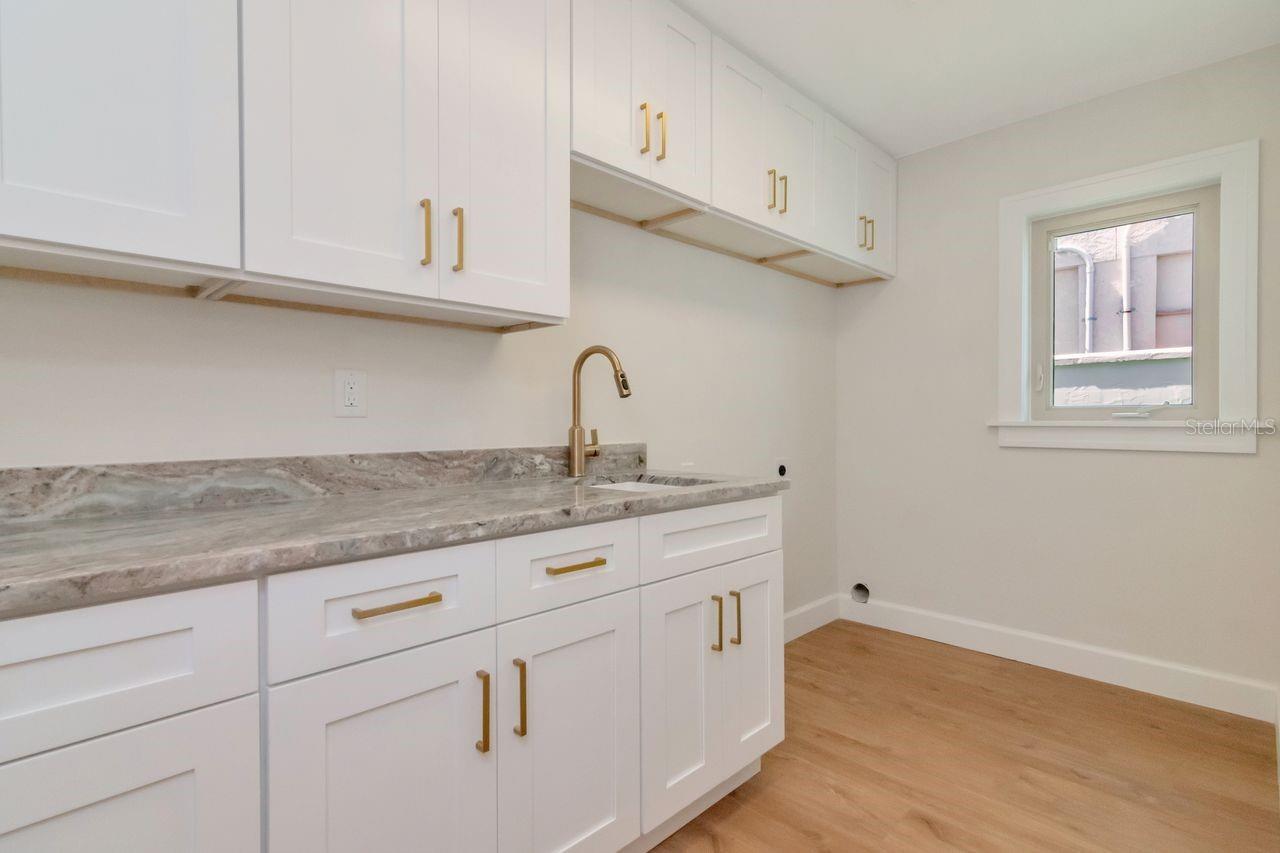 large in-house laundry room