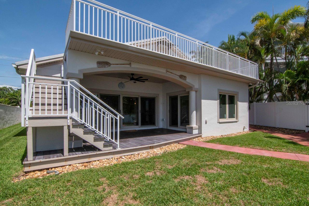 private yard with room for a pool