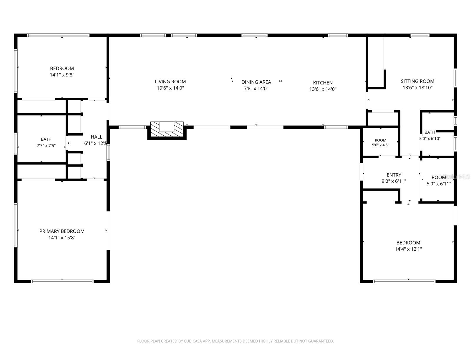 unique custom U-Shaped floor plan putting pool at center of the home