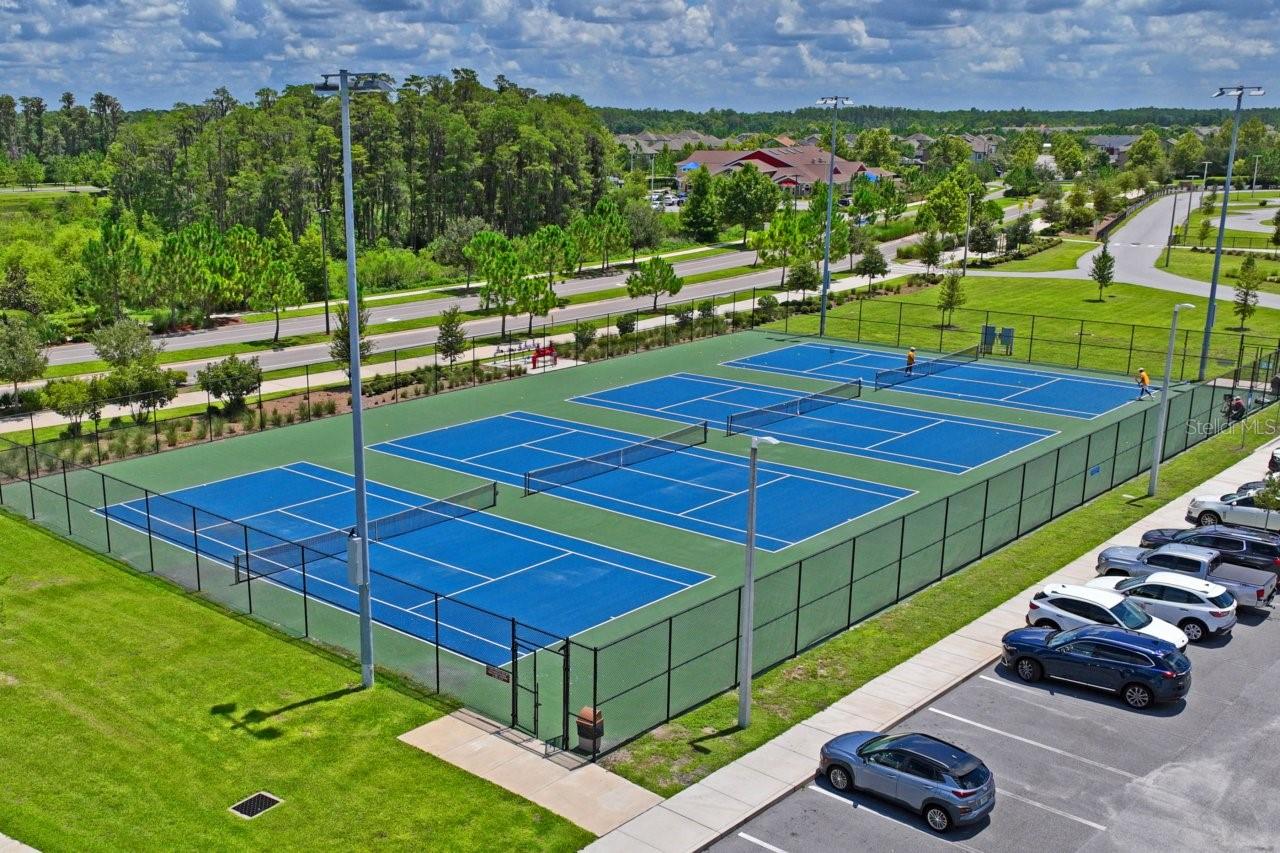 Community tennis courts