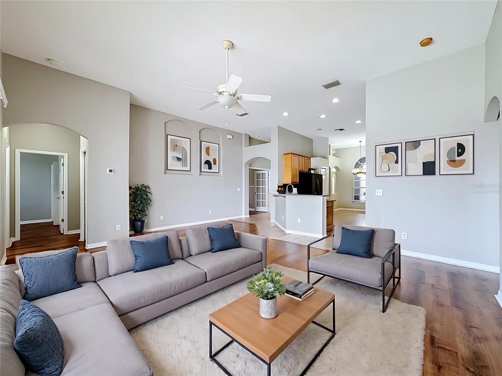 VIRTUALLY STAGED FAMILY ROOM