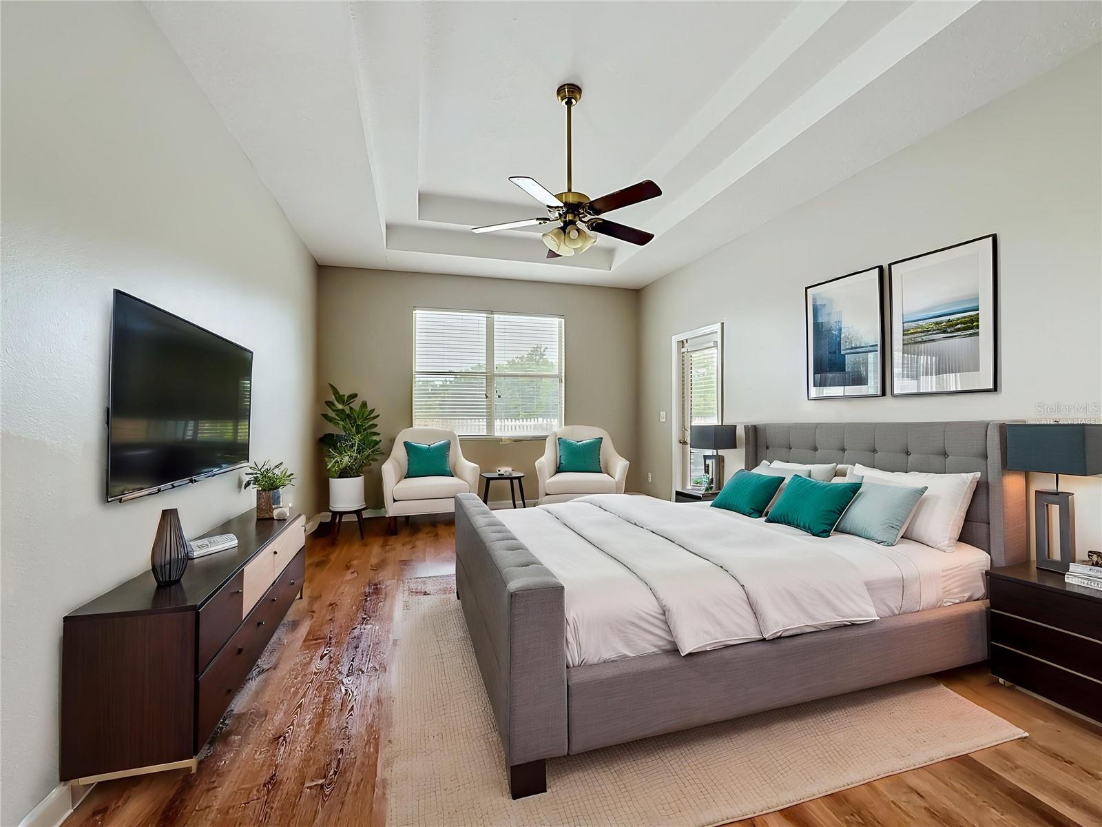 VIRTUALLY STAGED PRIMARY BEDROOM