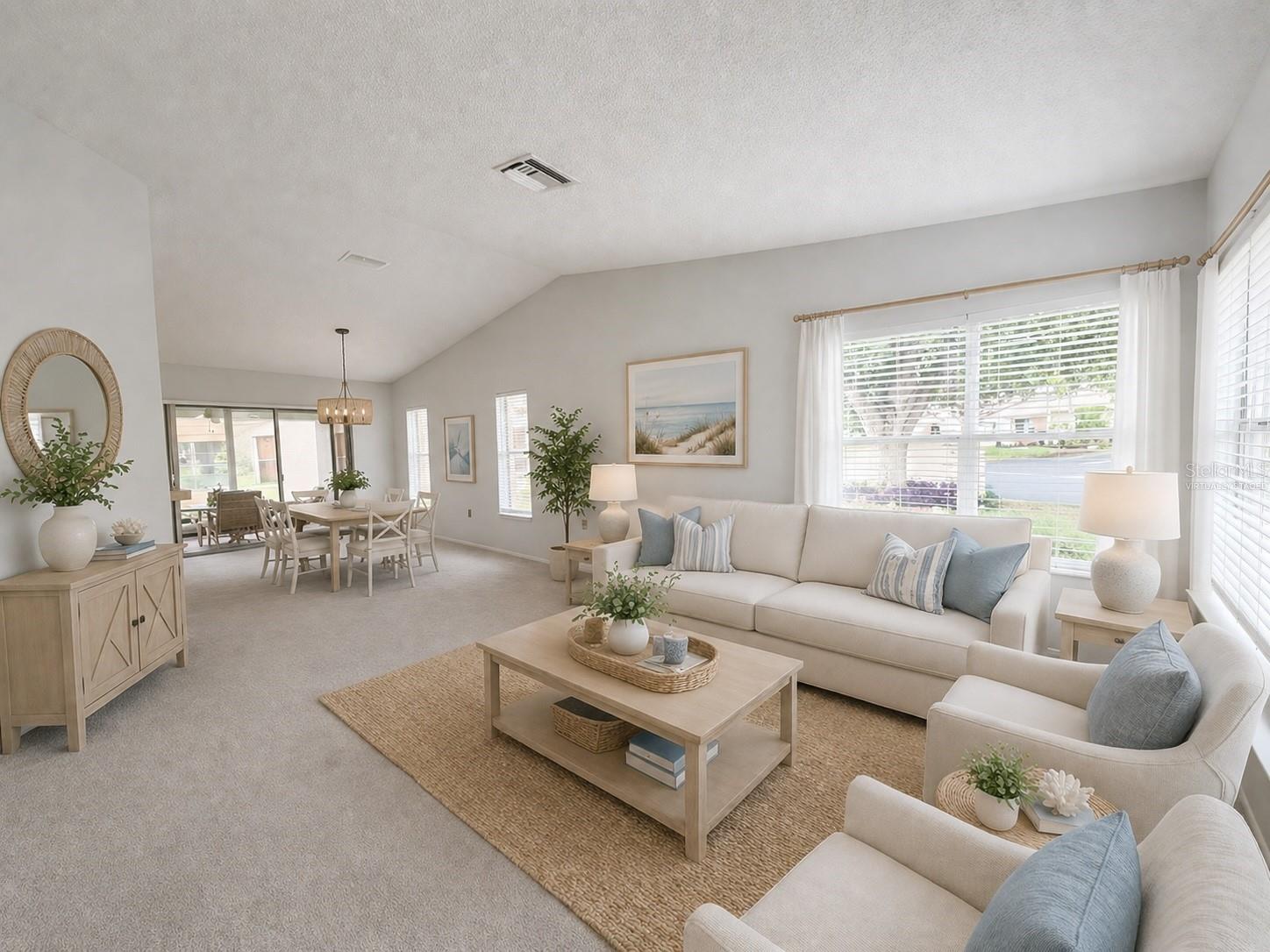 Virtually Staged Living Room
