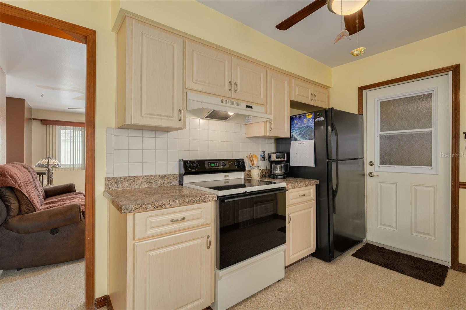 Charming kitchen with garage access