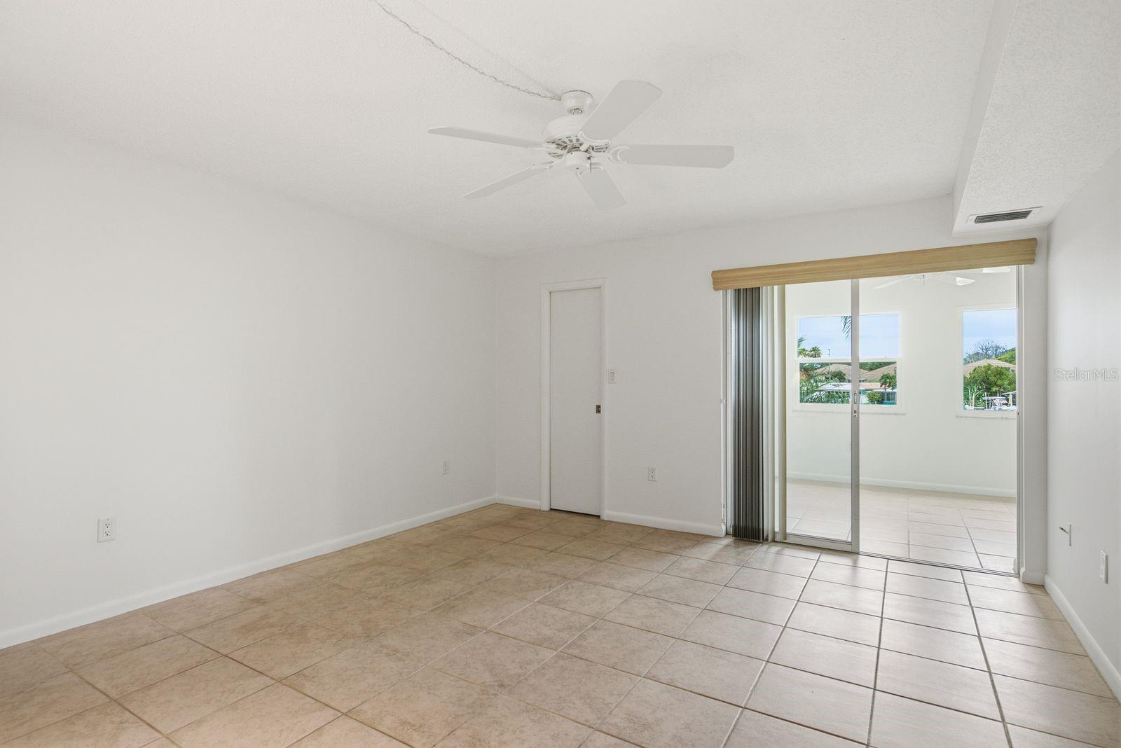 Sliders From Primary Bedroom to Florida Room