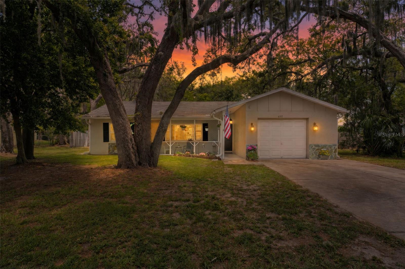 Twilight Front of Home