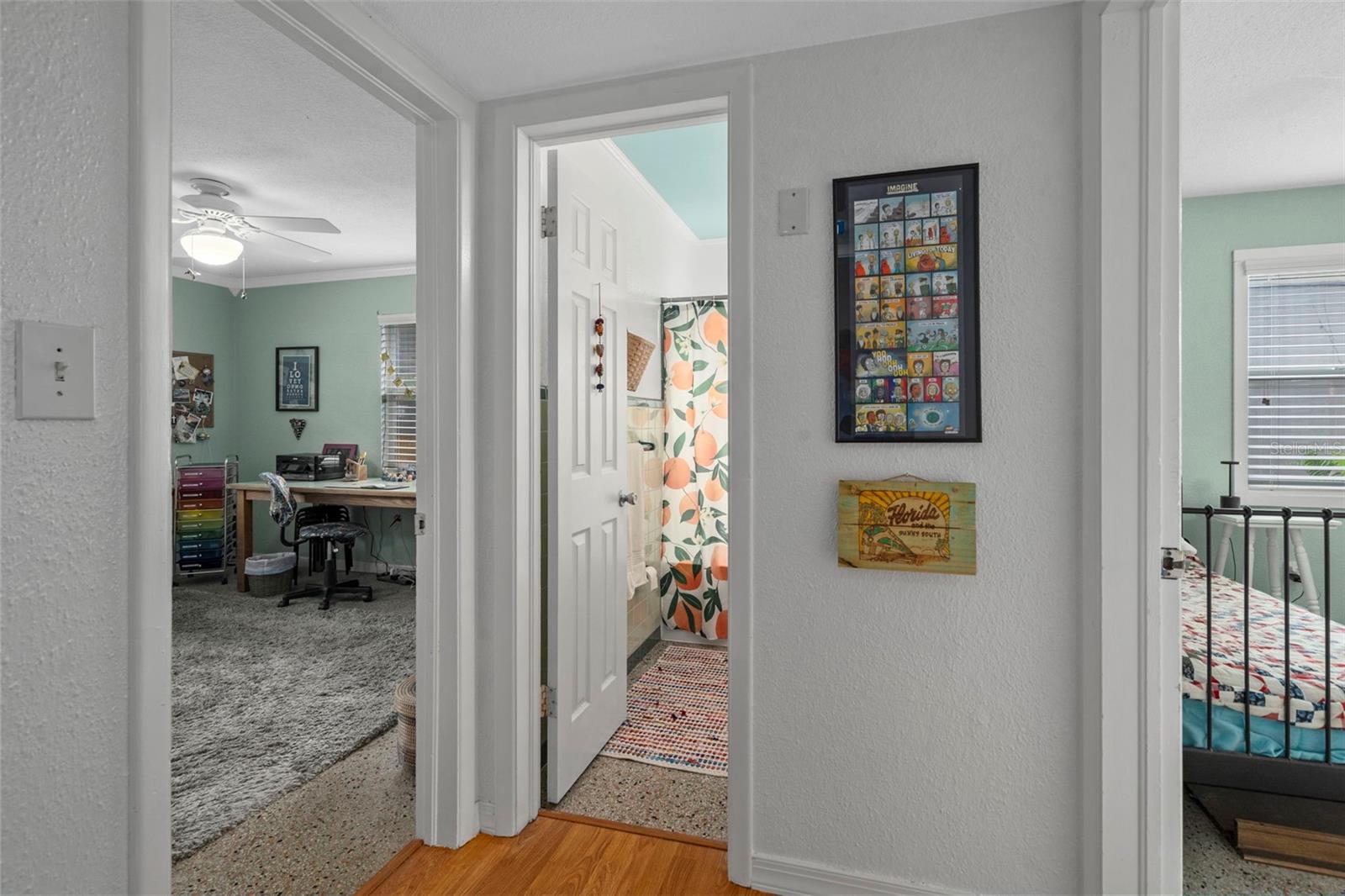 Hall to secondary bedrooms & bathroom