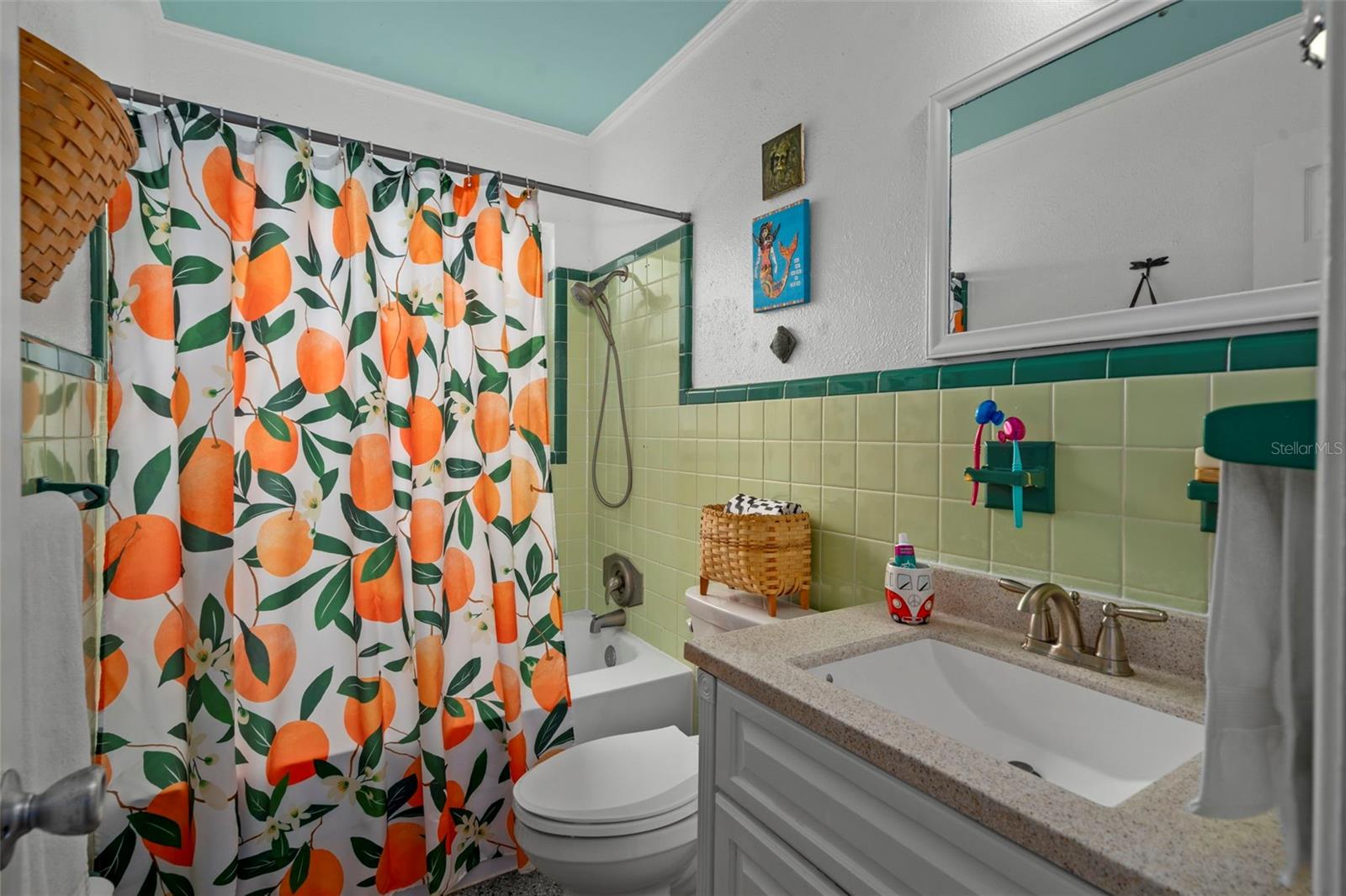 Bathroom with updated vanity