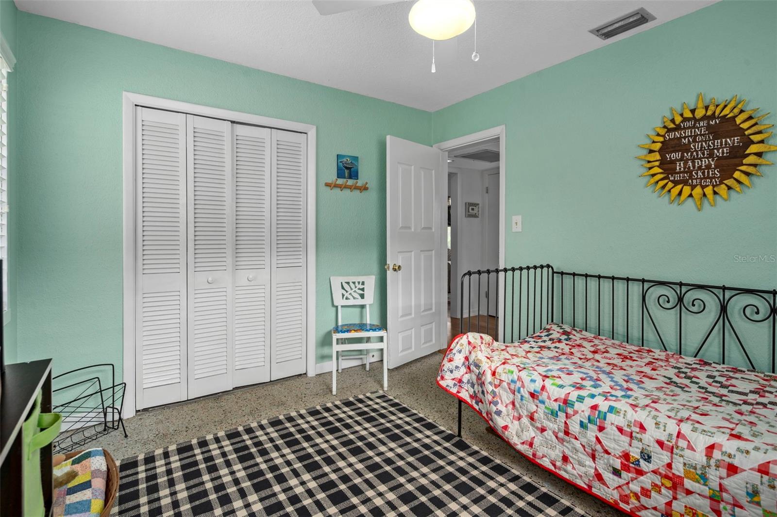 View into hall from 3rd bedroom