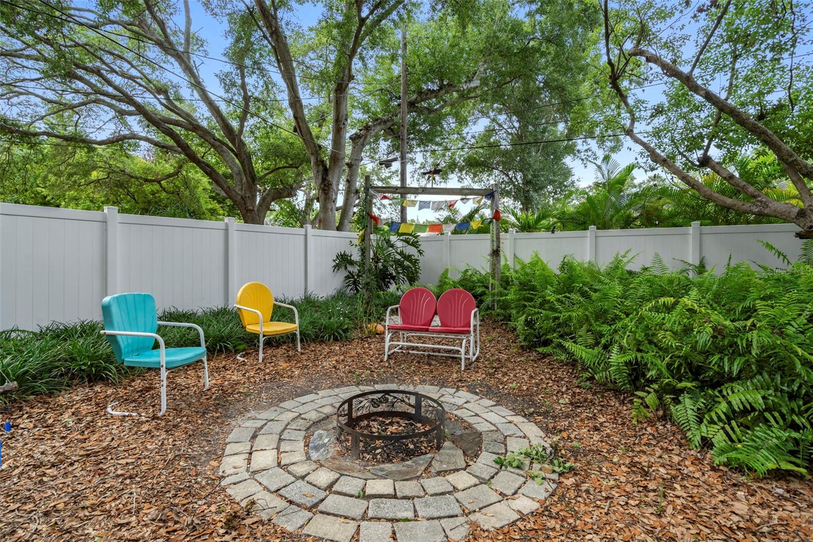 Fire pit for those cool evenings