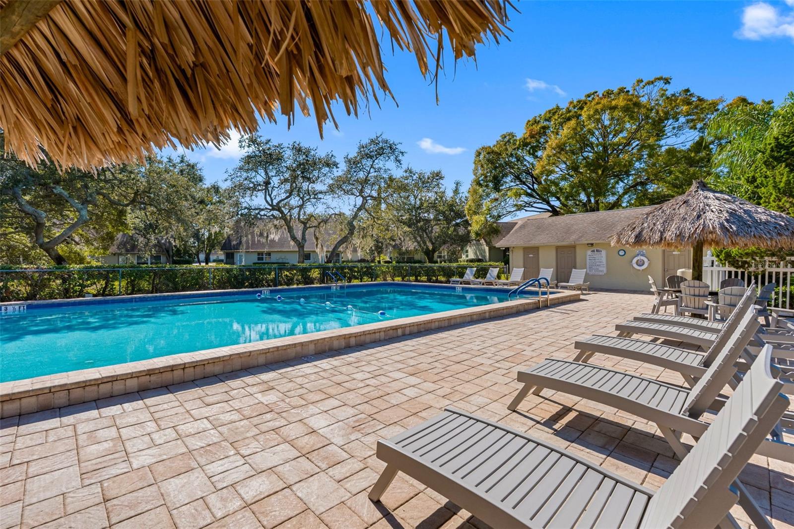 Pool just steps away!
