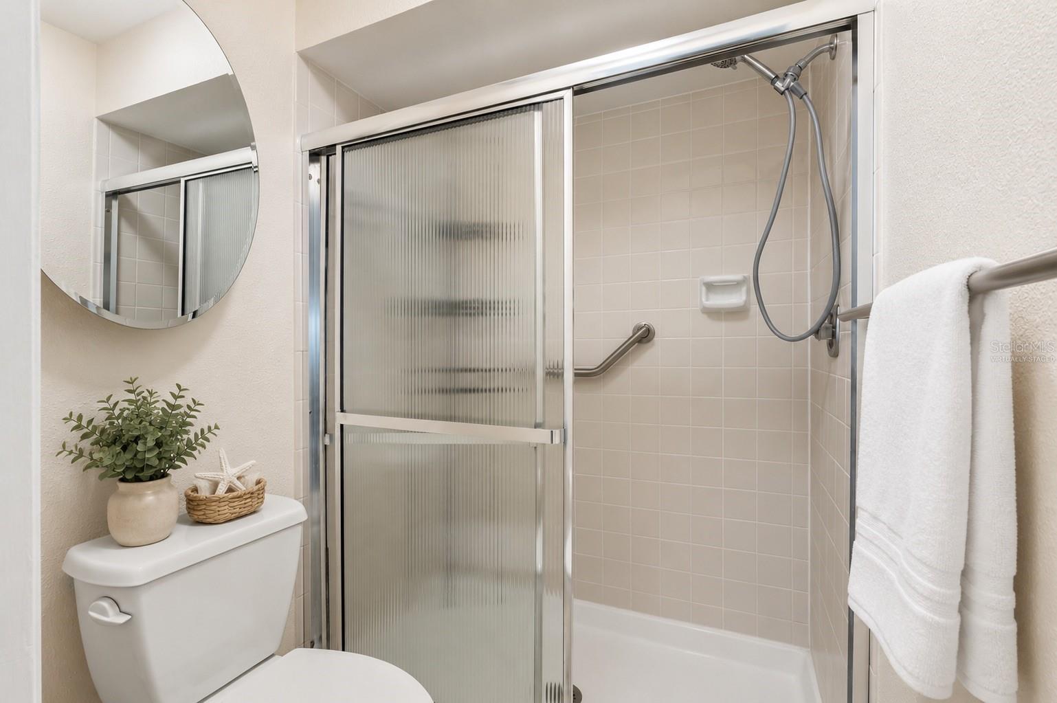 Ensuite bath-virtually staged