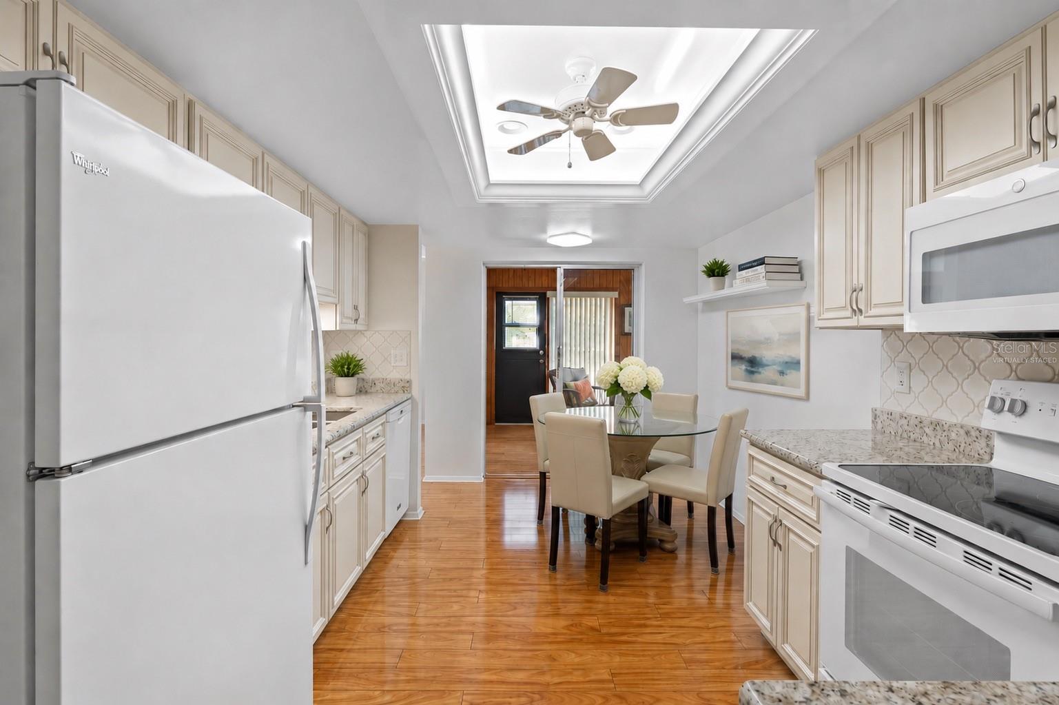 Cozy eat in area-virtually staged