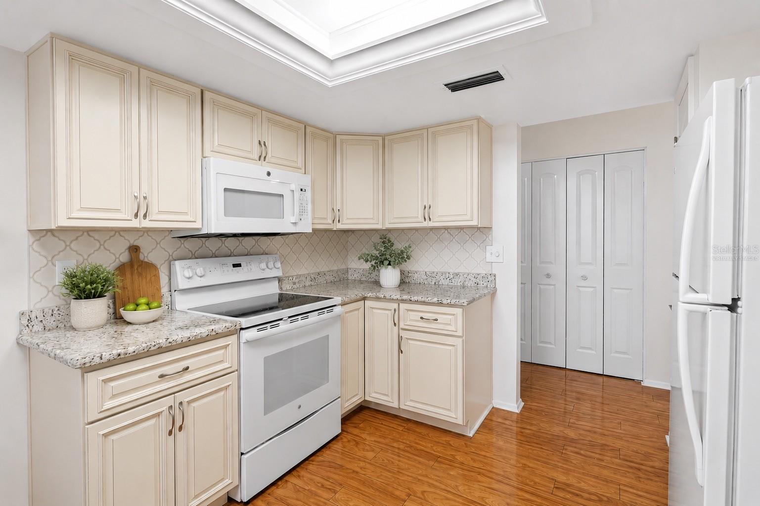 Kitchen updated-virtually staged