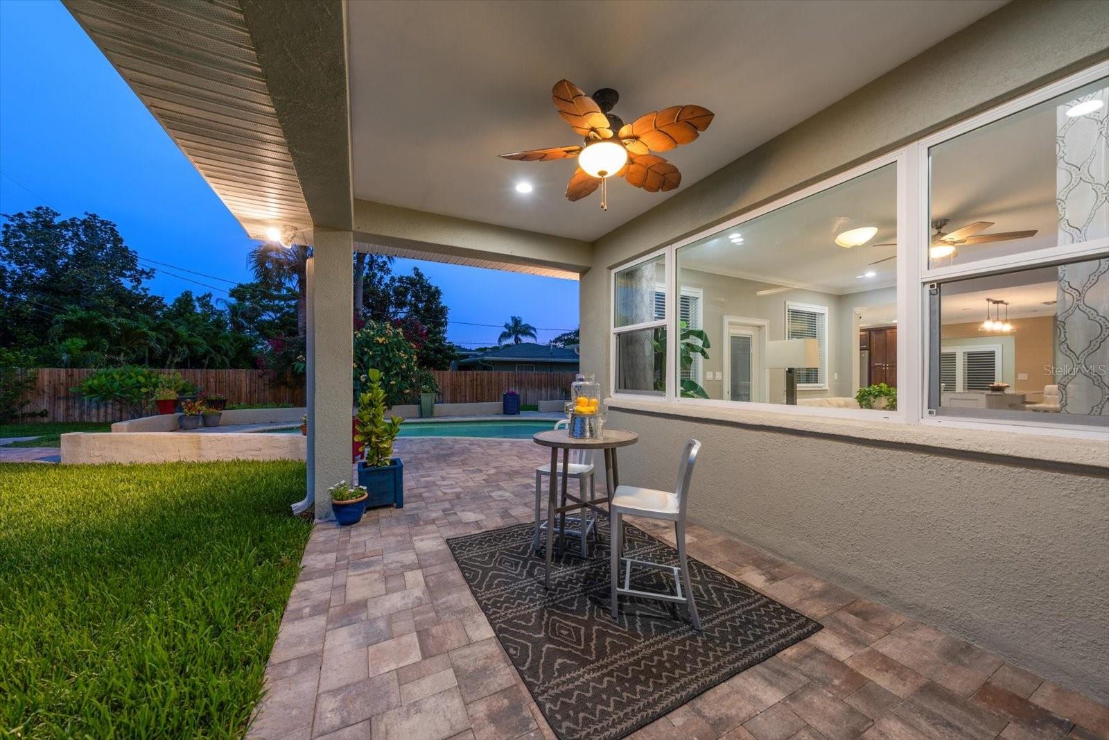 Separate covered patio