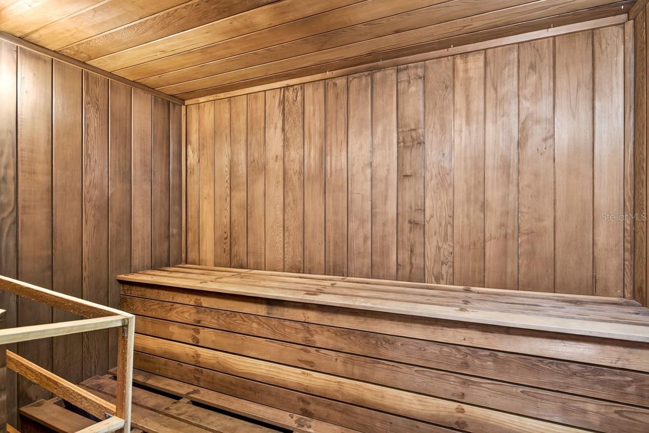 Two Saunas Available in Clubhouse