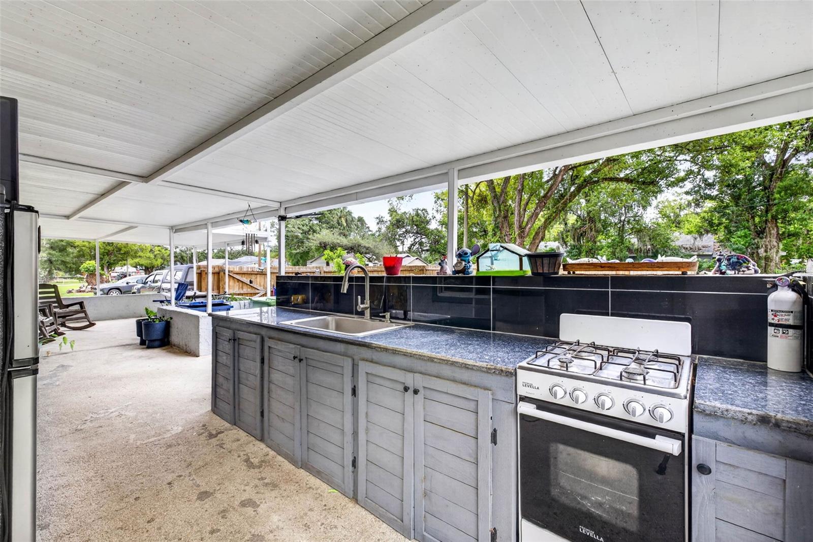 Rear patio