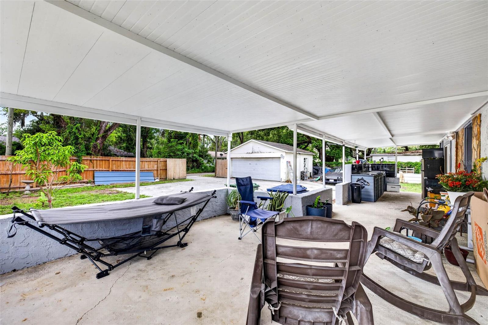 Rear patio