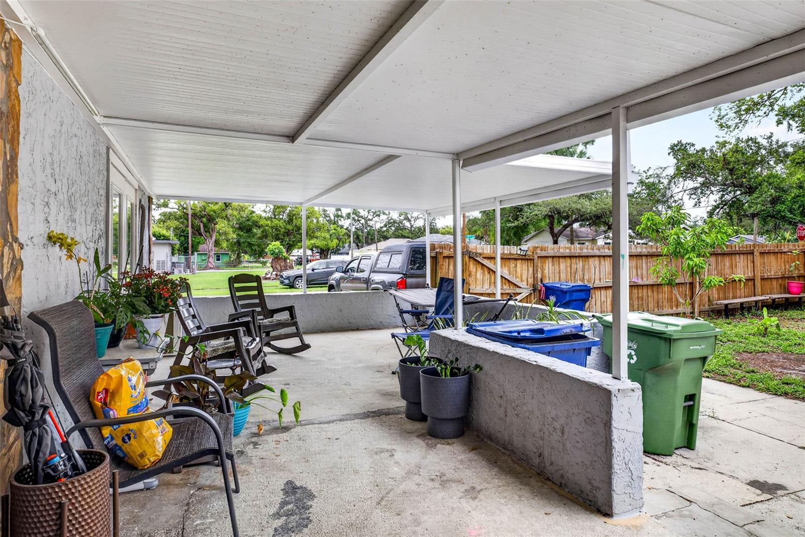 Rear patio