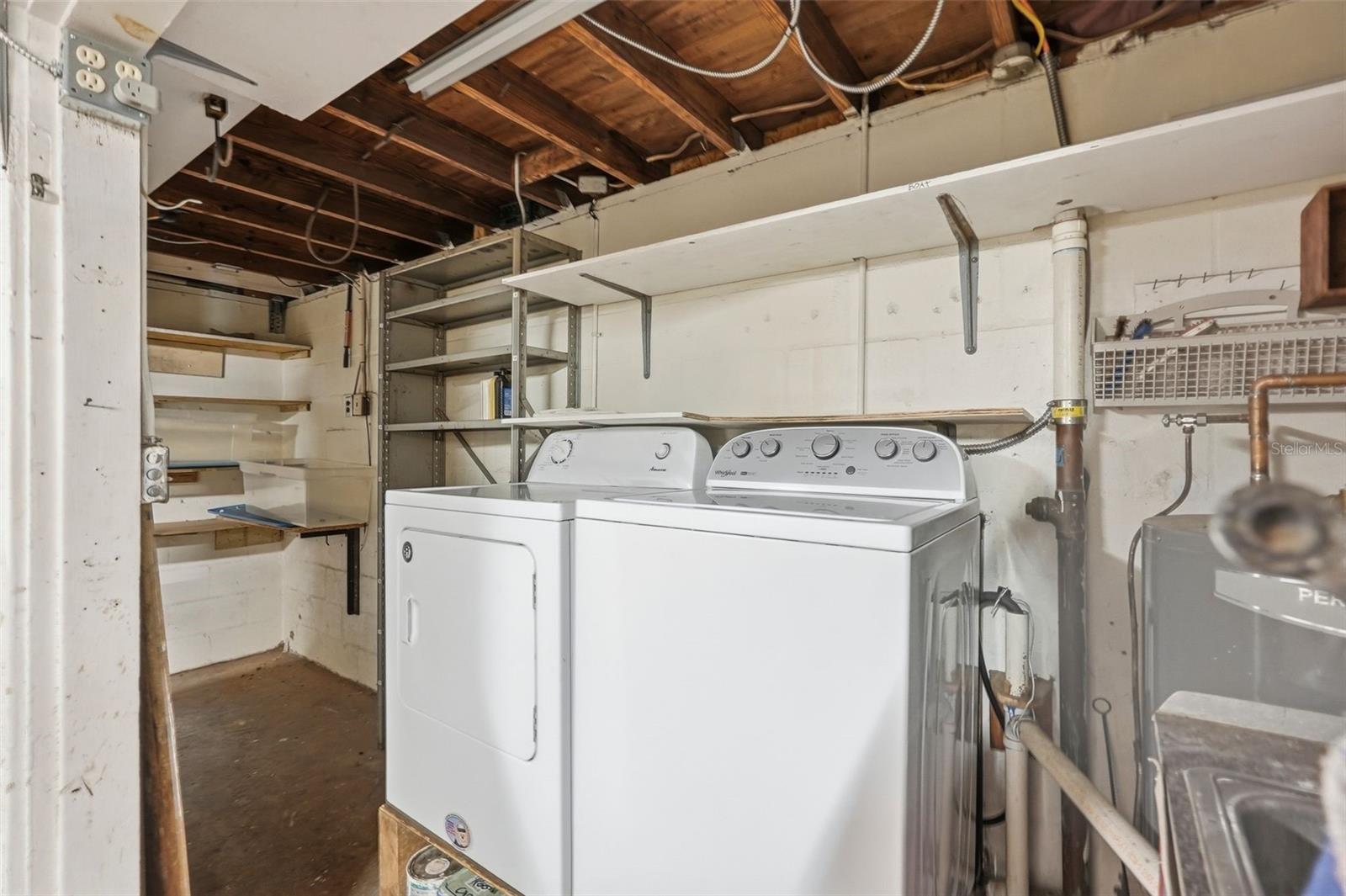 Laundry in Garage