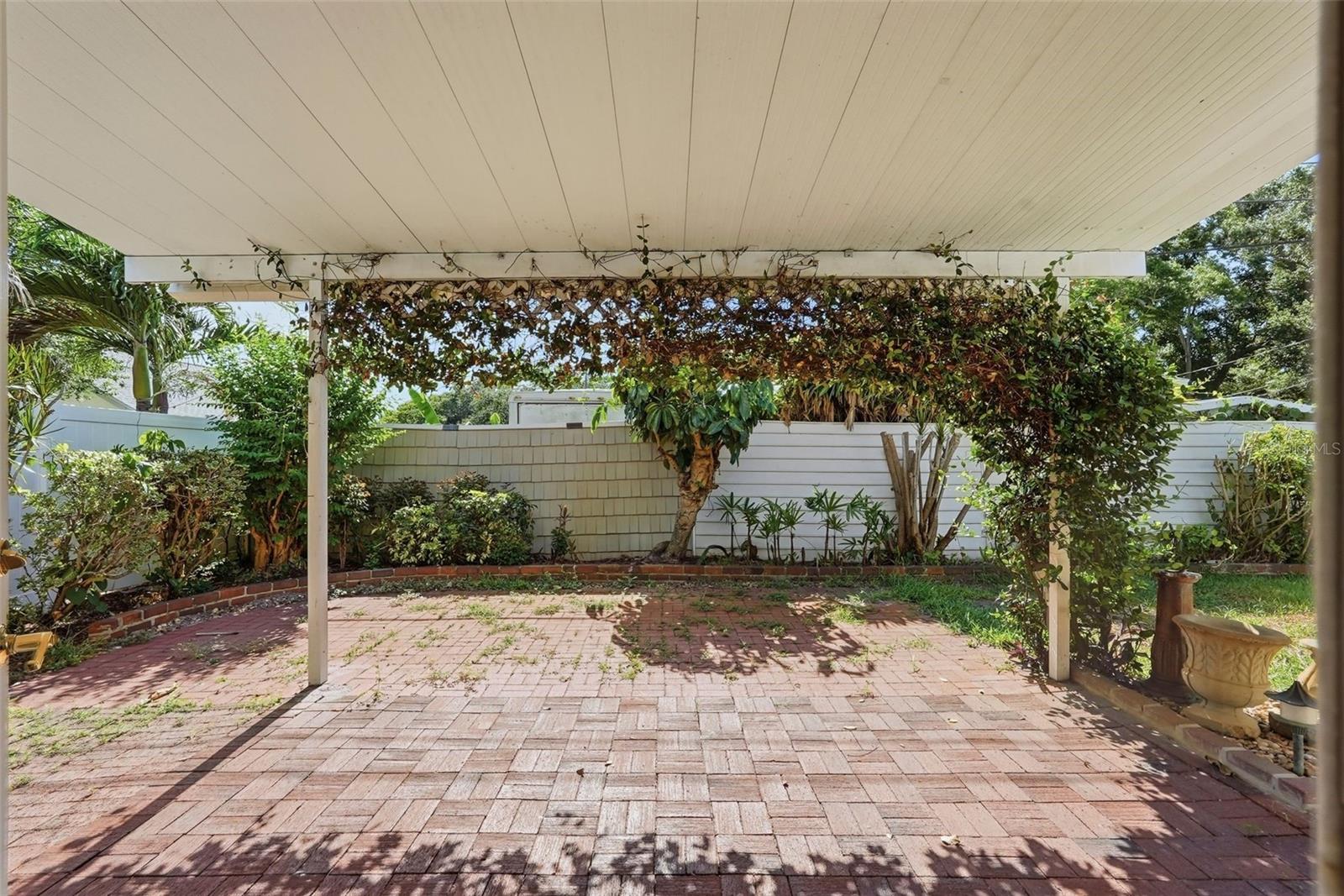 Backyard patio