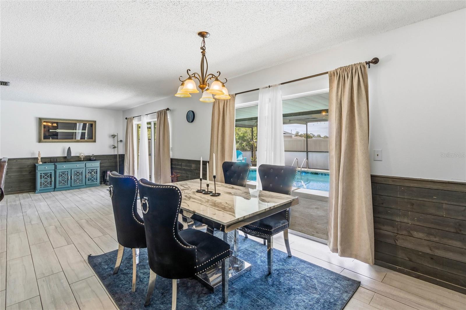 Dining Area Overlooking Pool