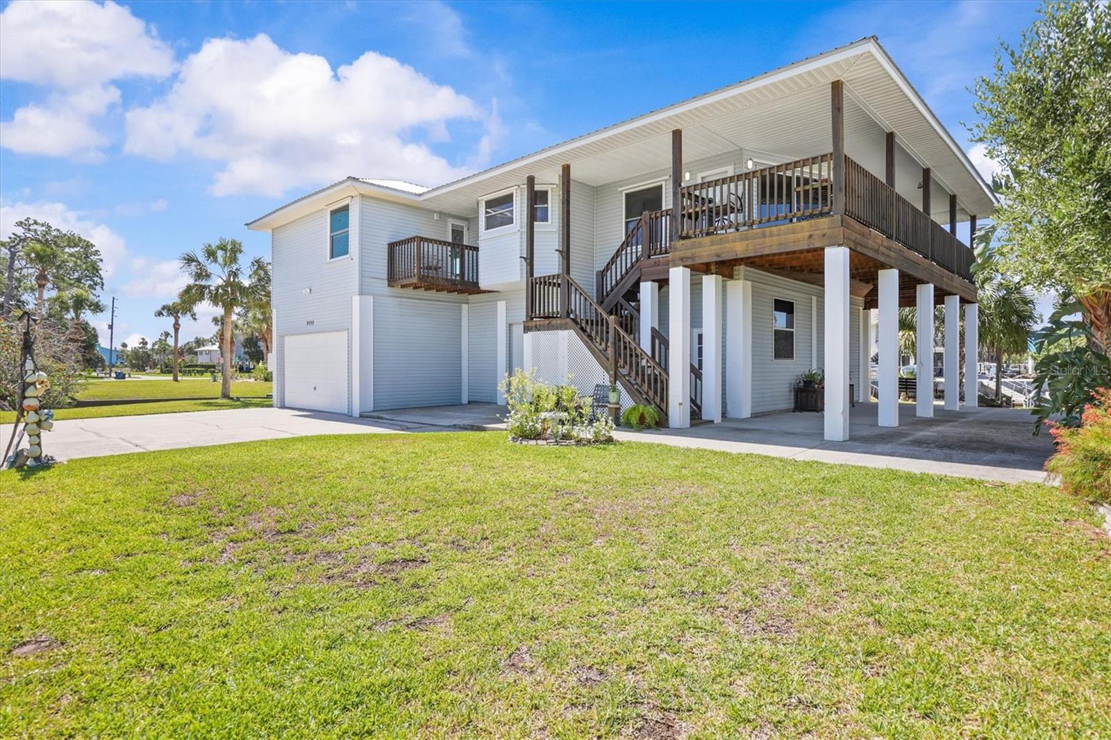 Front of Home which also has side Parking