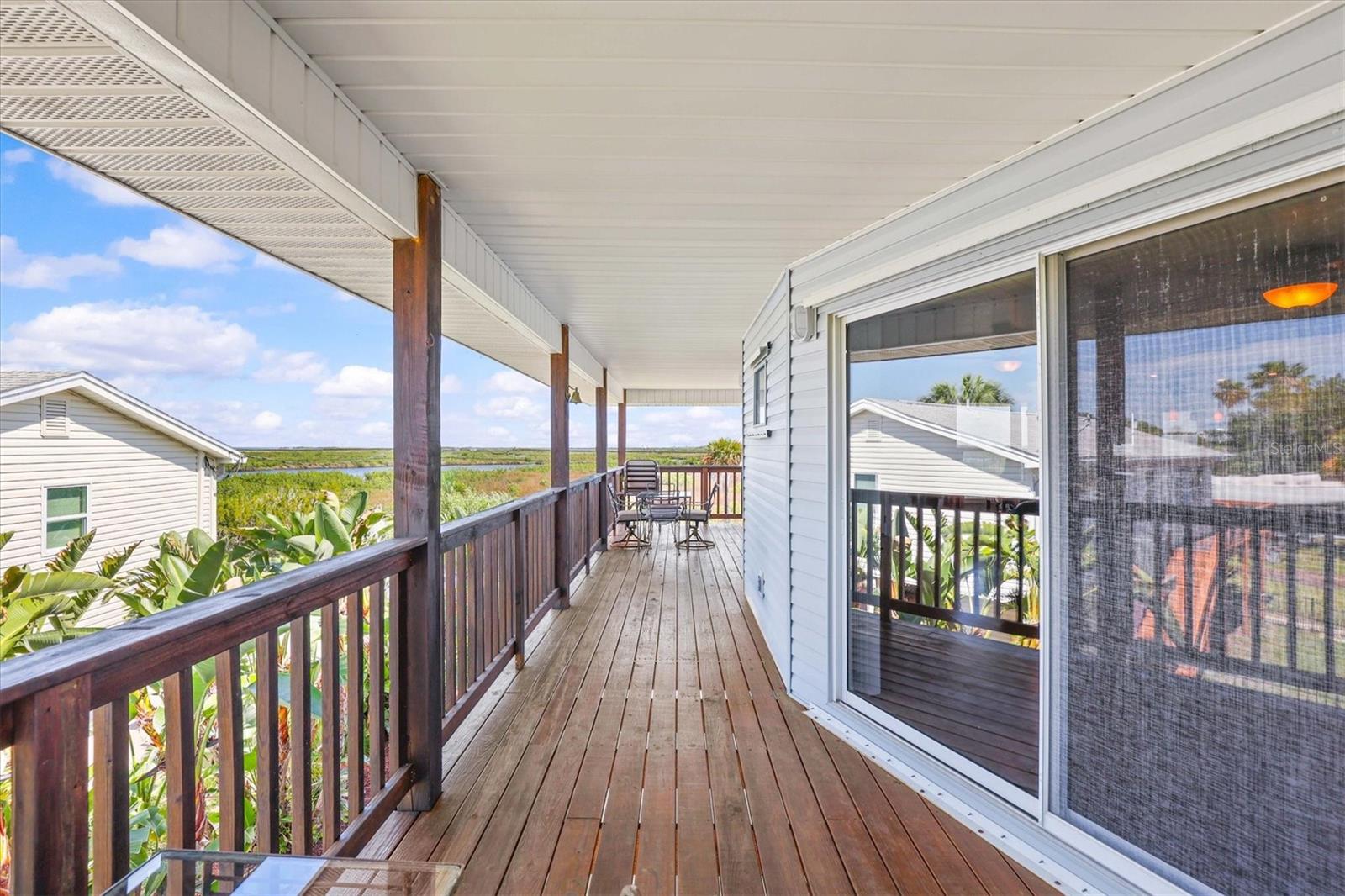 Upper Covered Deck looking at the Front