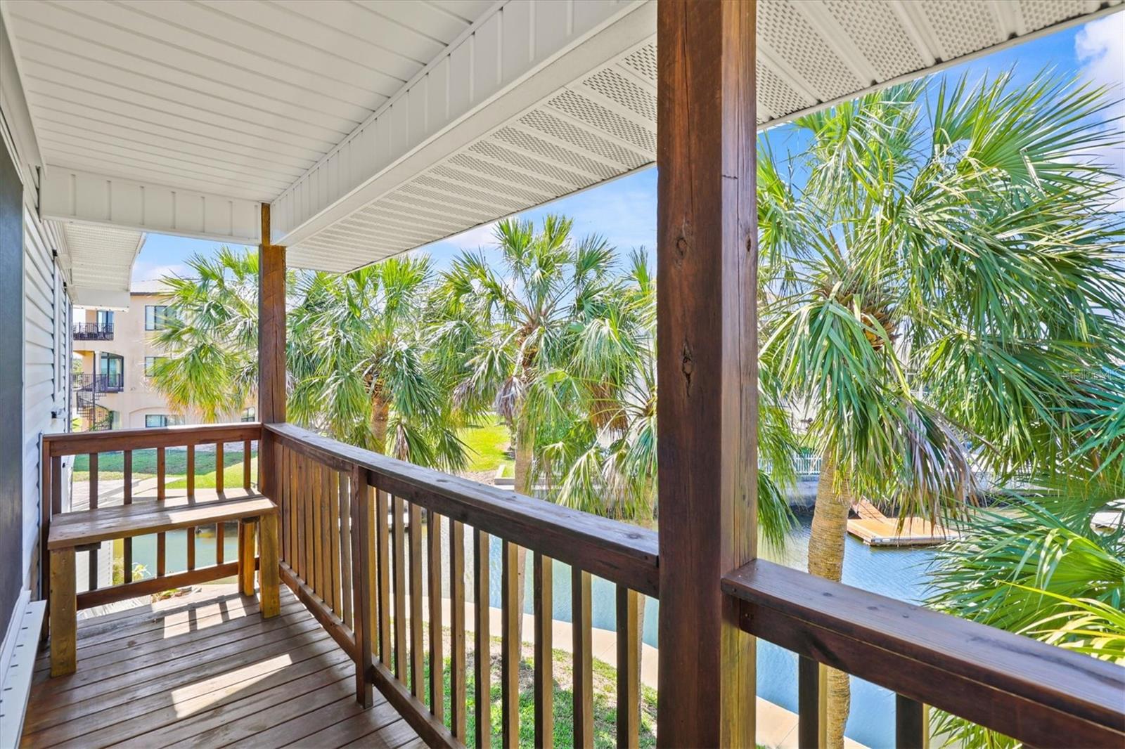 Upper Covered Deck looking at the Back