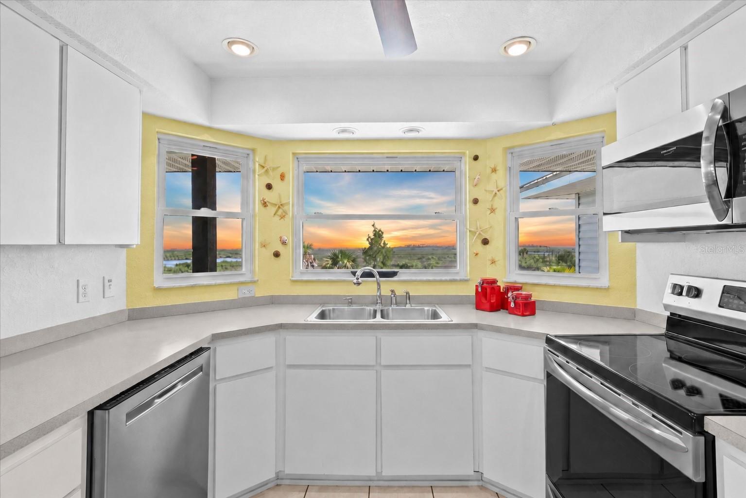 Views even from the Kitchen