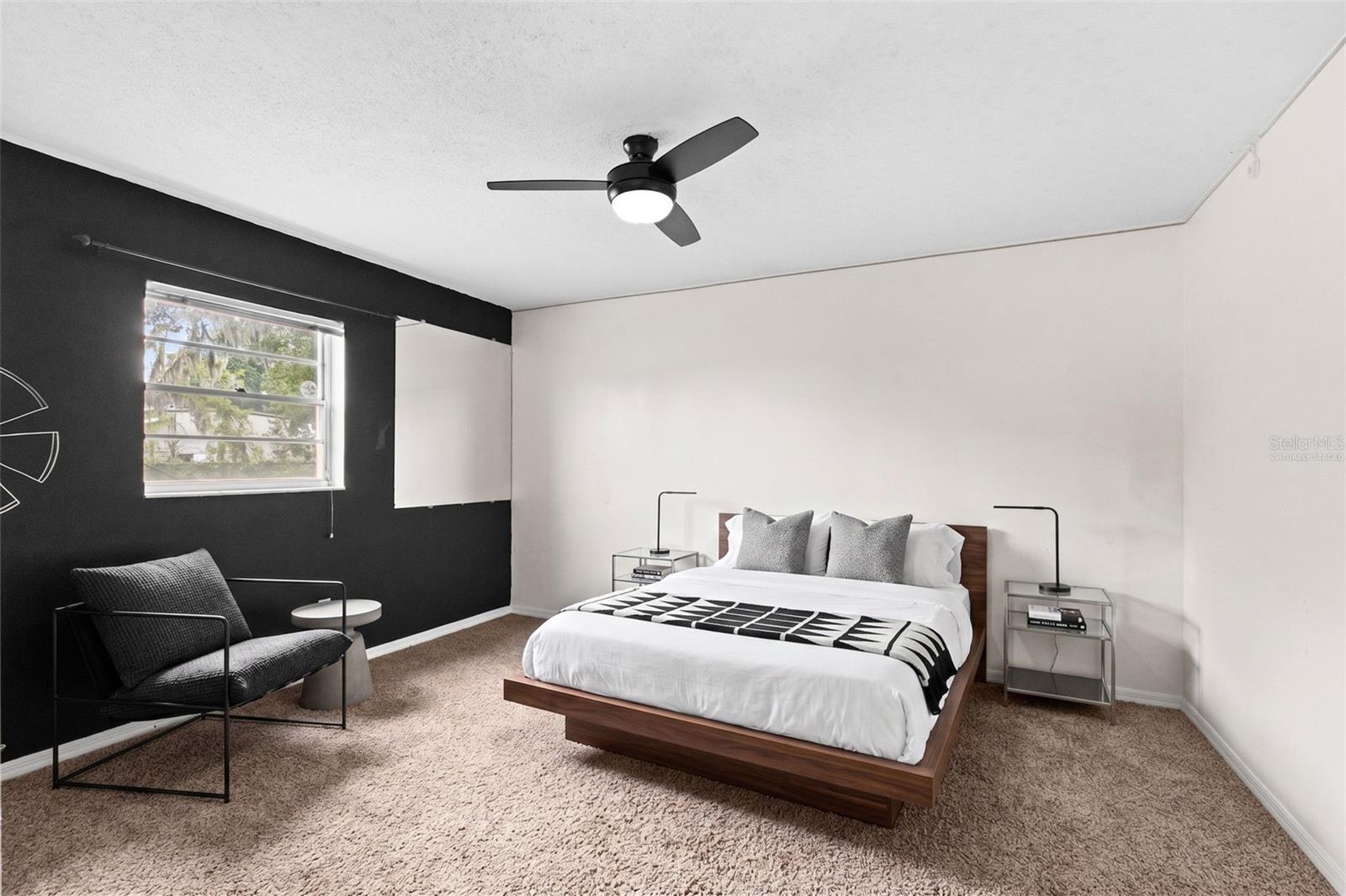 Virtually Staged Guest Bedroom