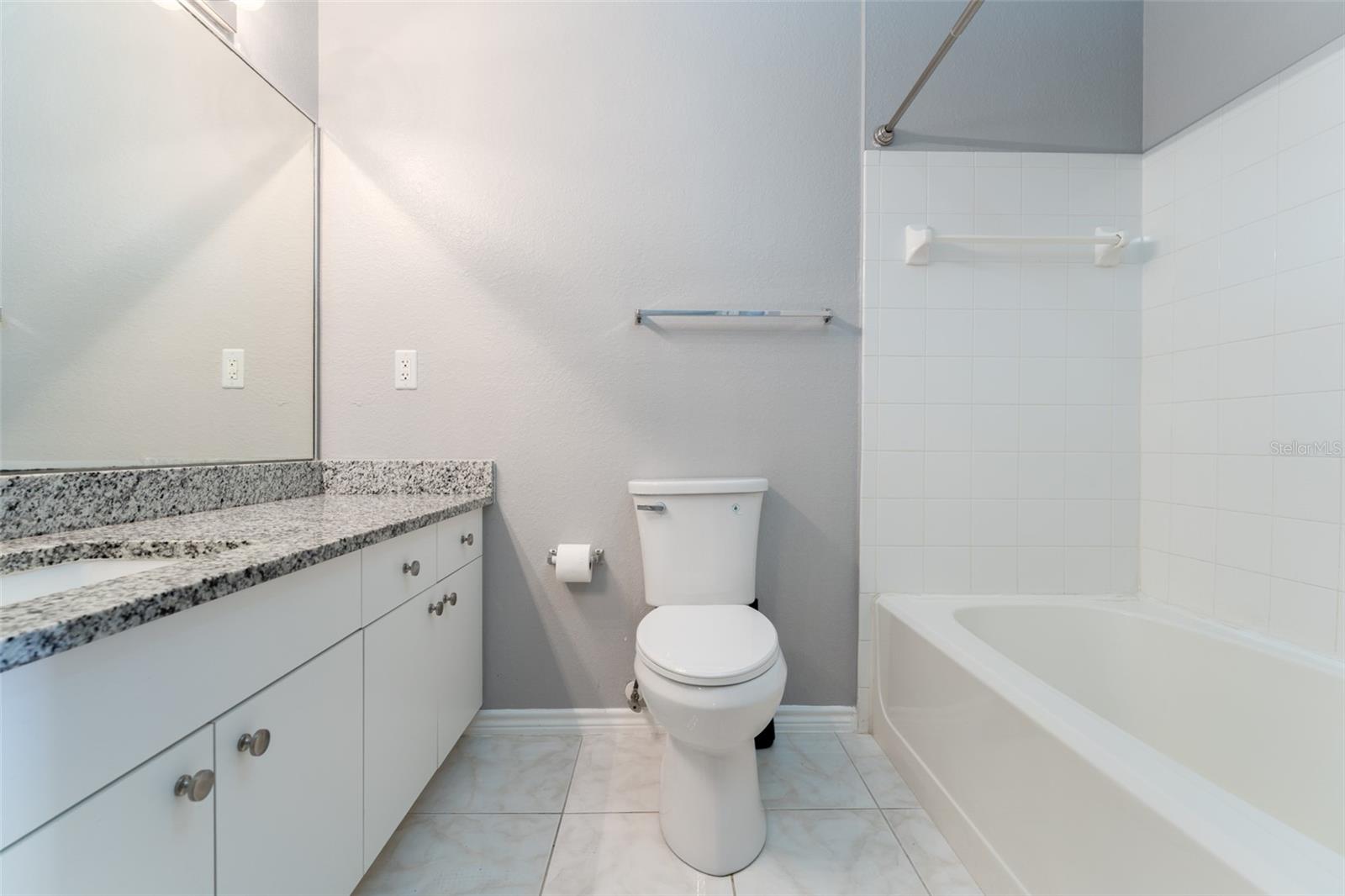2nd bathroom can be accessed from the 2nd bedroom or the living room