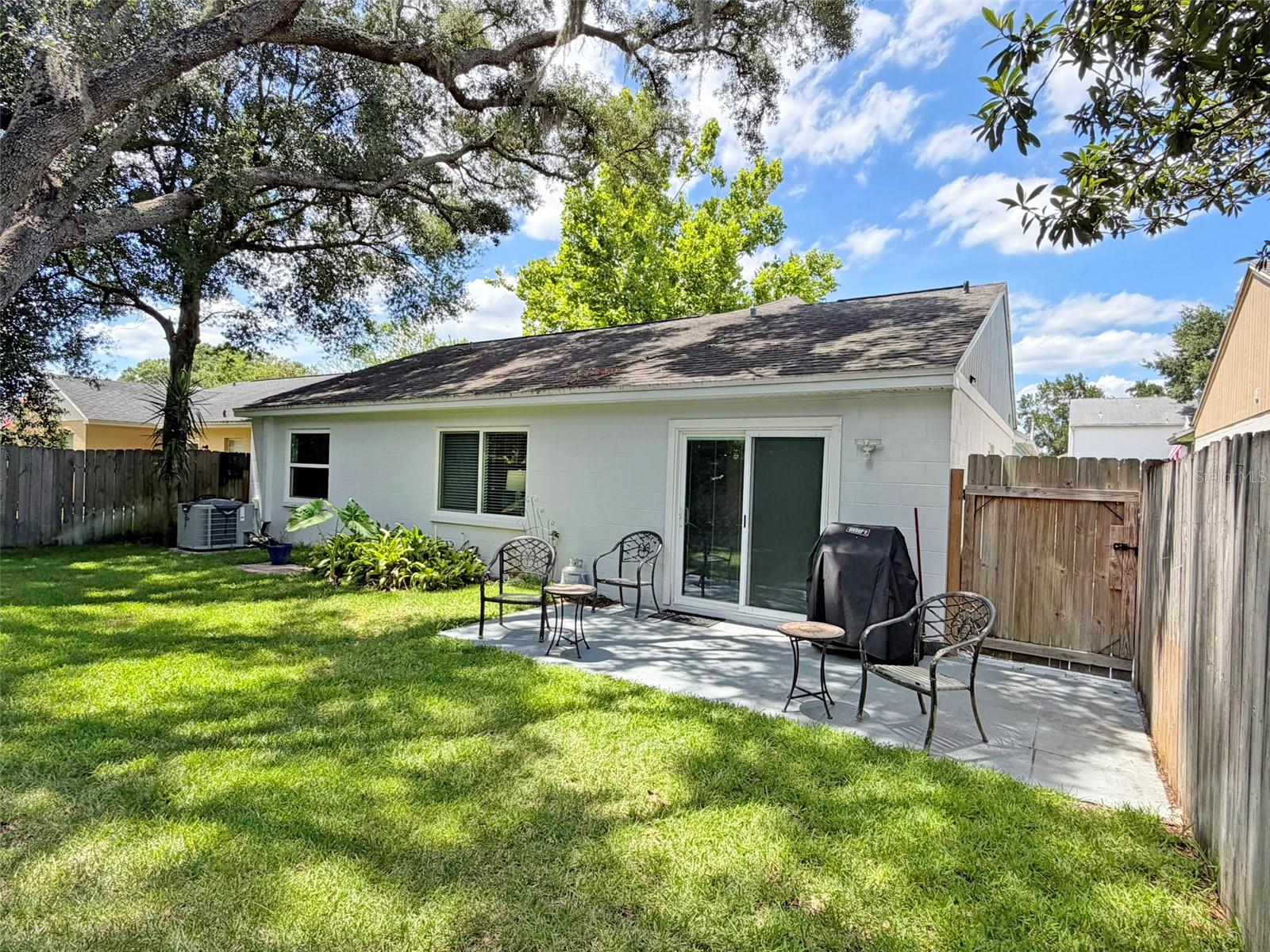 Fenced and Spacious Back Yard