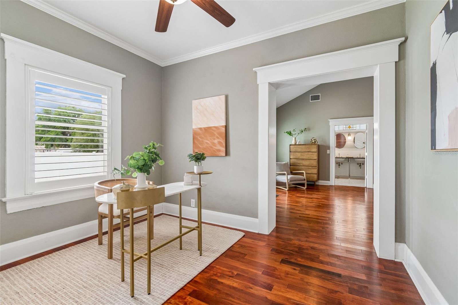 Office/flex space with custom Murphy bed