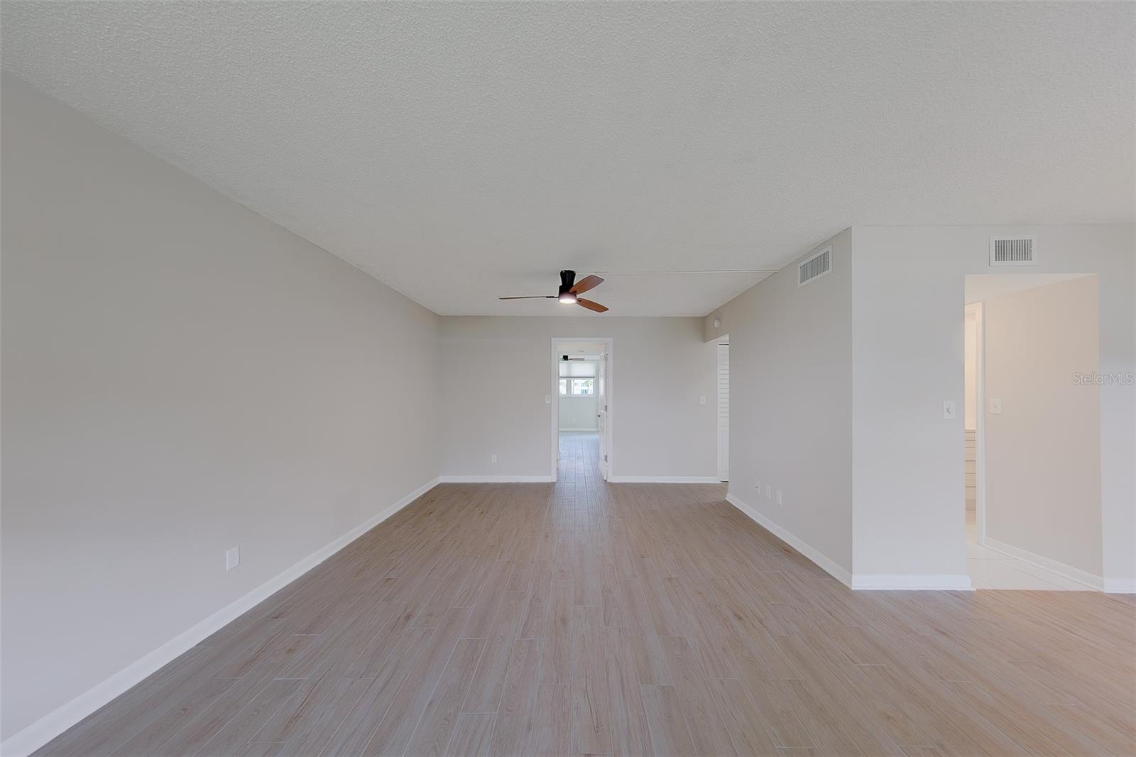 living room from front door