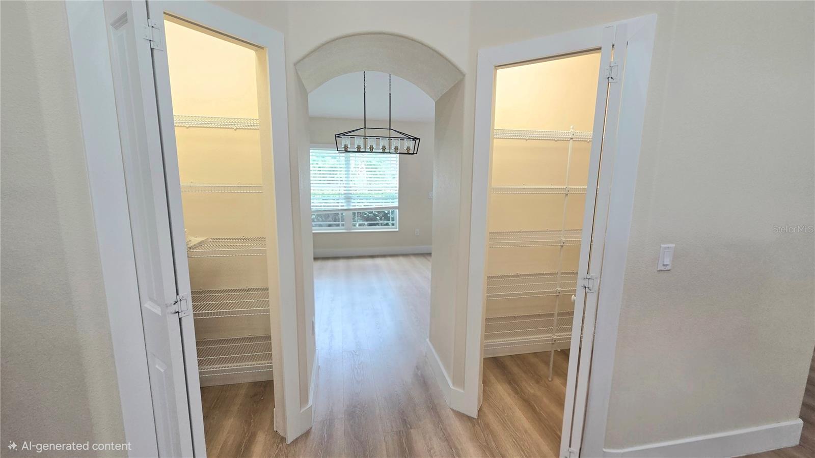2 walk in pantries in the kitchen!