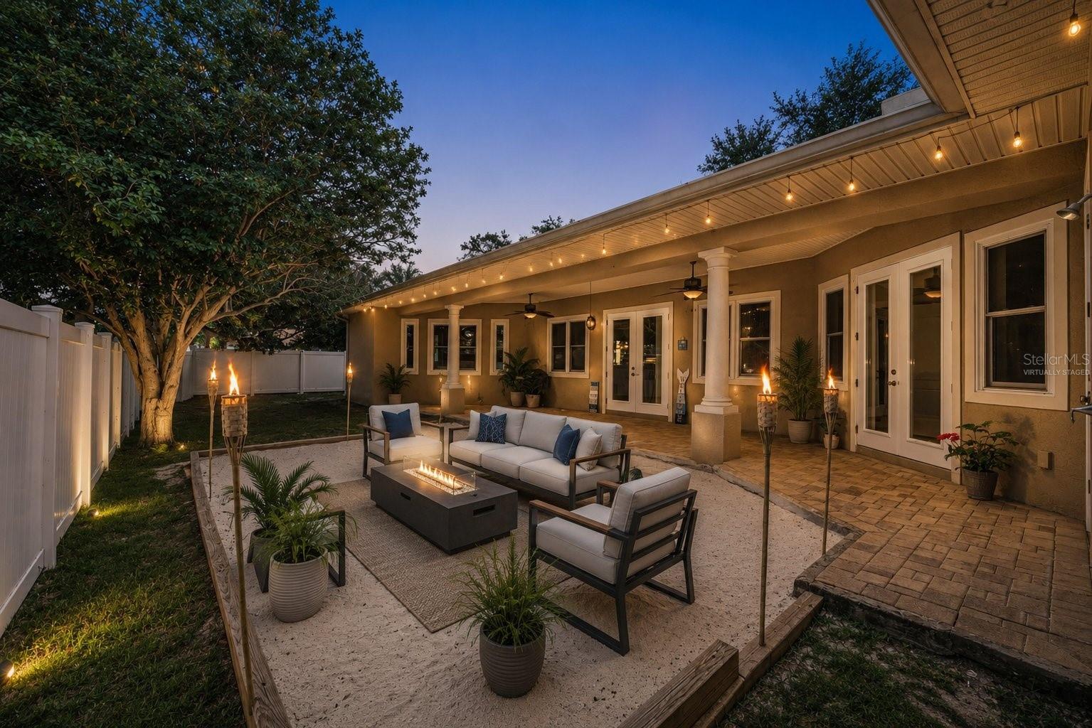 Virtually Staged Twilight Entertaining
